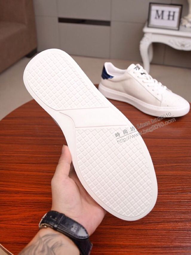 PRADA男鞋 普拉達米蘭展新品男鞋 普拉達小牛皮鞋 普拉達四季款休閒男鞋  hdx13375